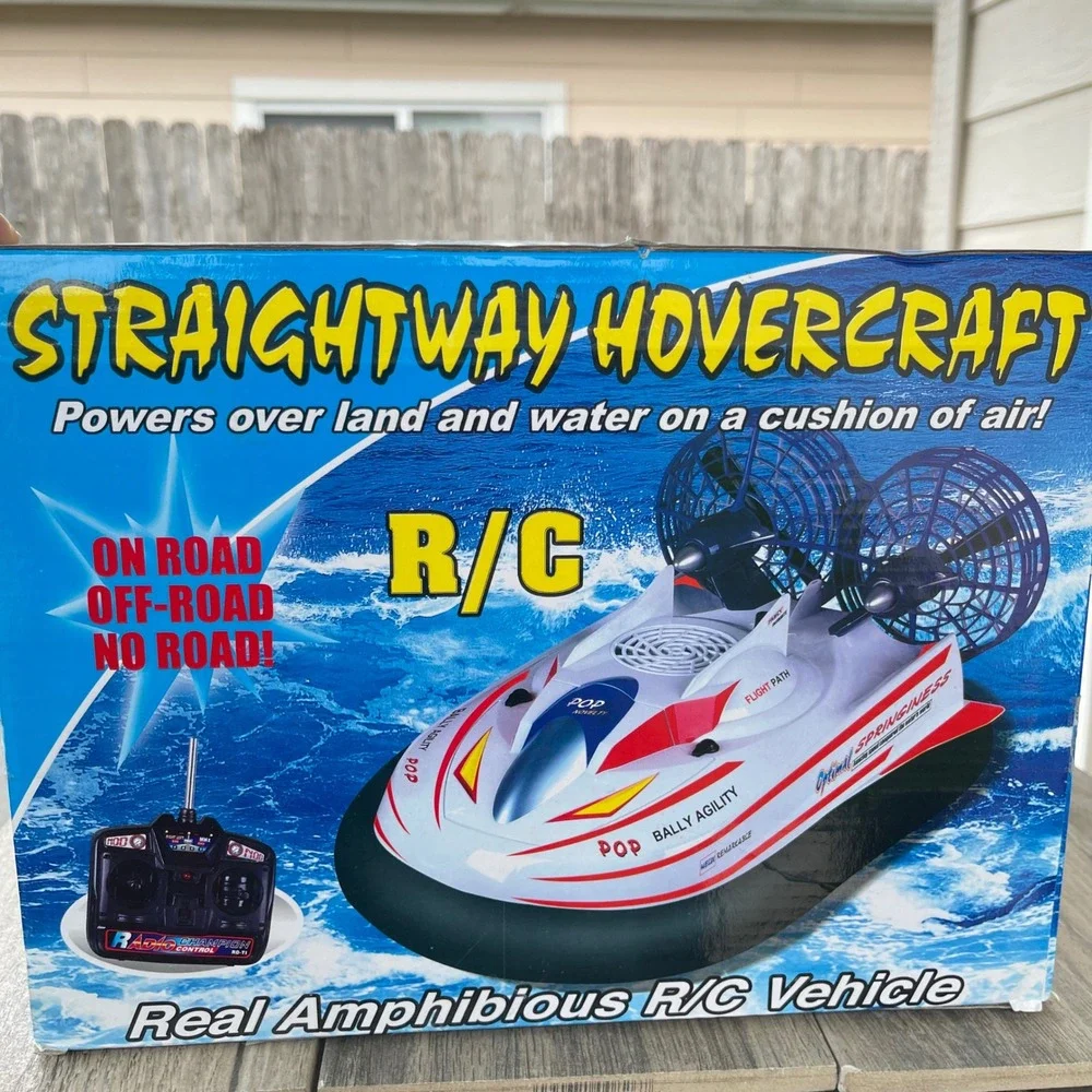 Newqida Straightway‎ Hovercraft R/C Kids Red White Amphibious 757-058 Land Water